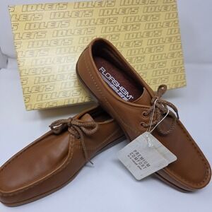 Florsheim Idlers Shoes Mens 11.5 M Brown Leather Vintage Moc Toe Oxford 70711